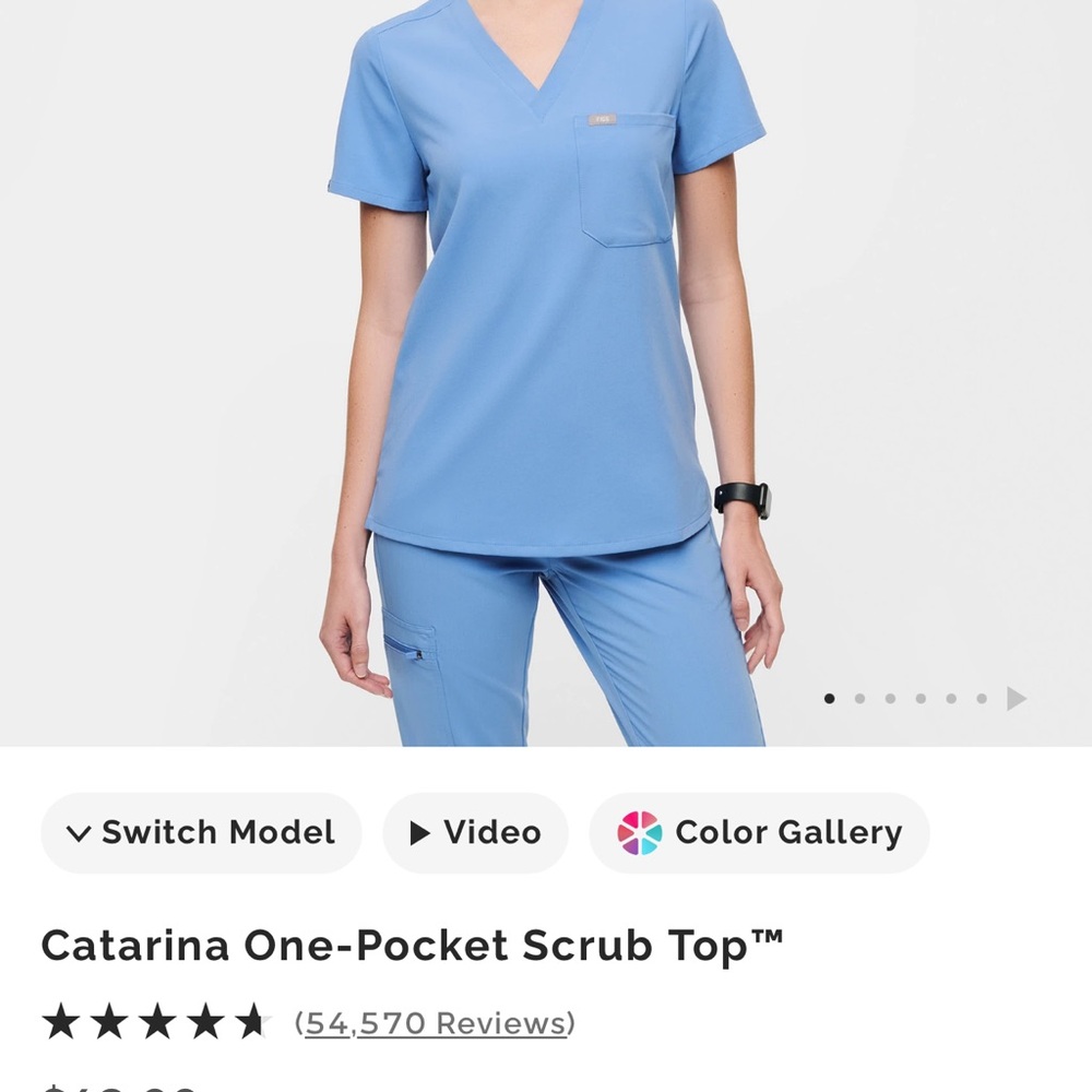 Figs Catarina One-Pocket Scrub Top